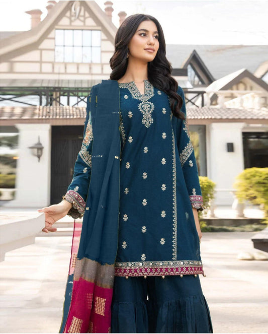 Embroidery Lawn 3 Pcs D-89