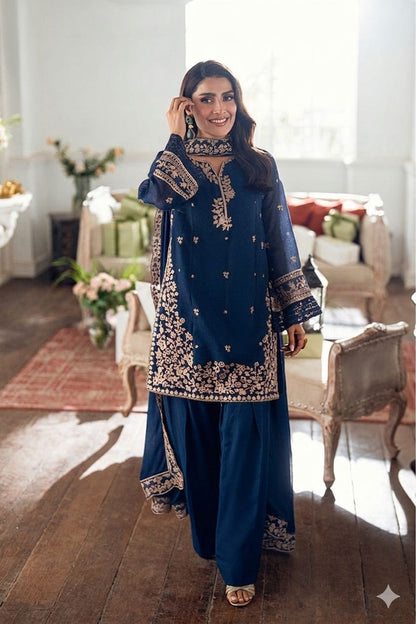Embroidery Lawn 3 Pcs D-90