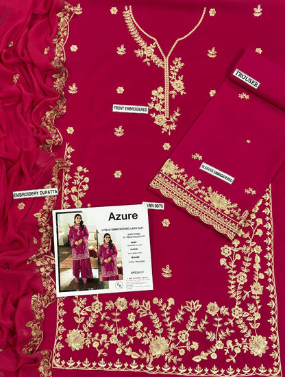 Embroidery Lawn 3 Pcs D-91