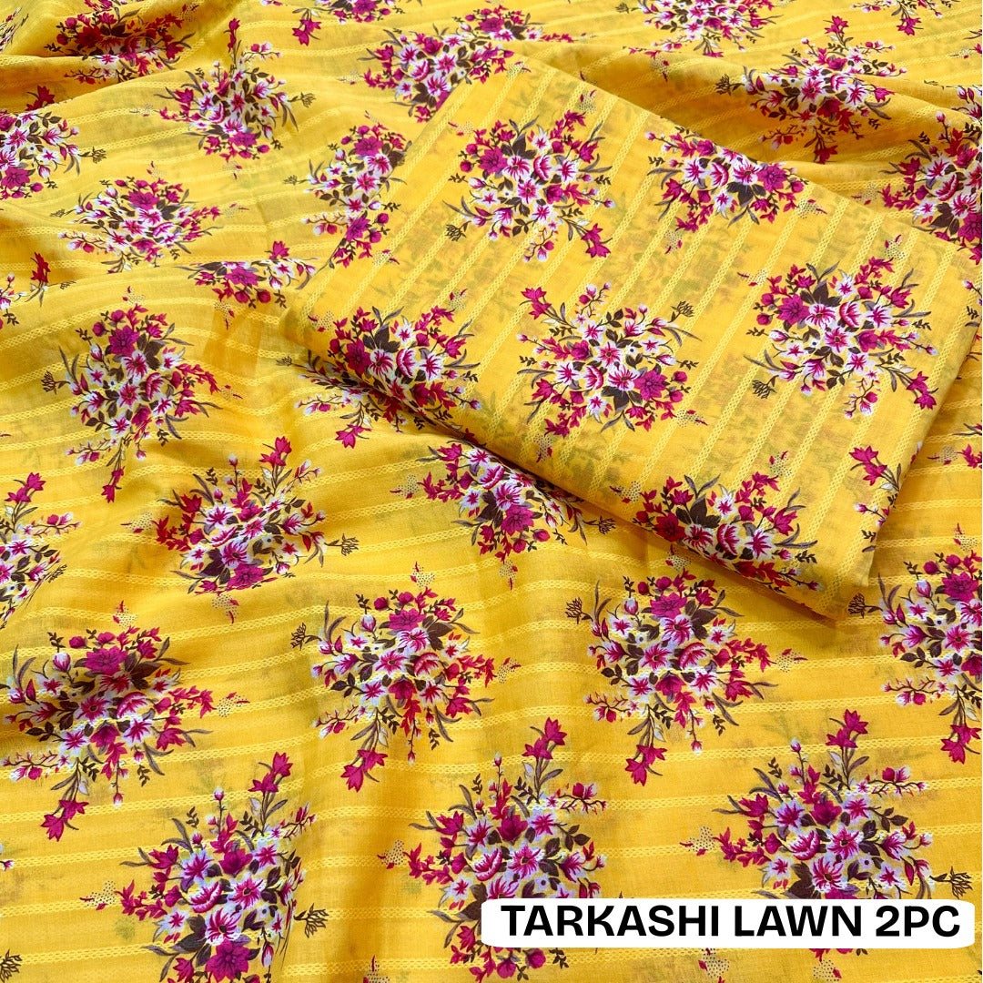Tarkashi Printed Lawn 2PC D-12