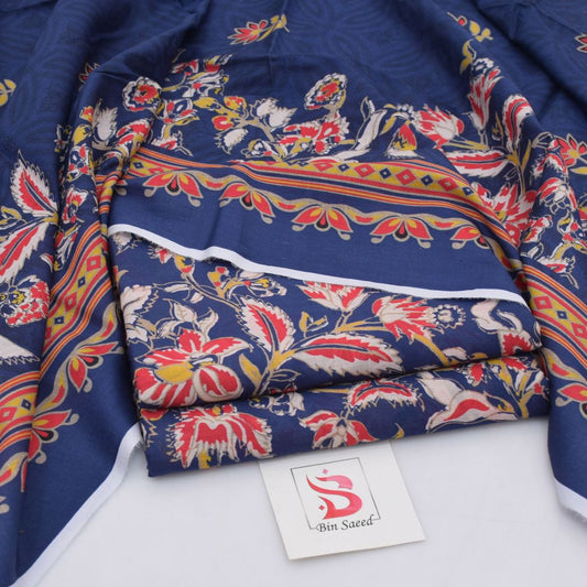 Bin Saeed Lawn 3-Piece - Printed Trouser