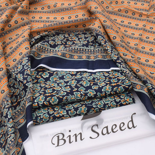 Bin Saeed Lawn 3-Piece - Printed Trouser