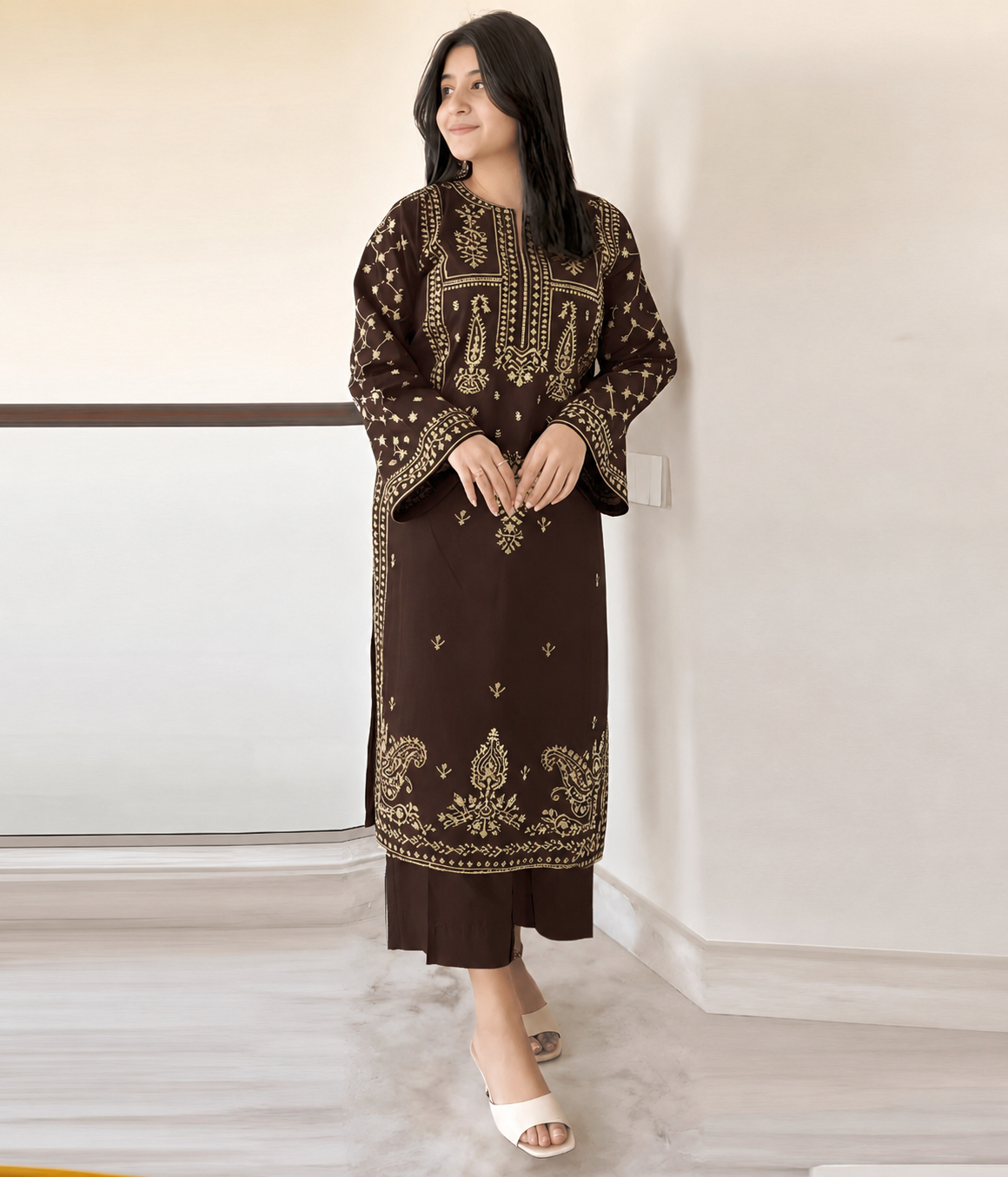 Embroidered Lawn 2Pcs D-56