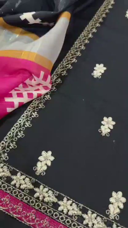 Embroidery Lawn 3 Pcs D-14