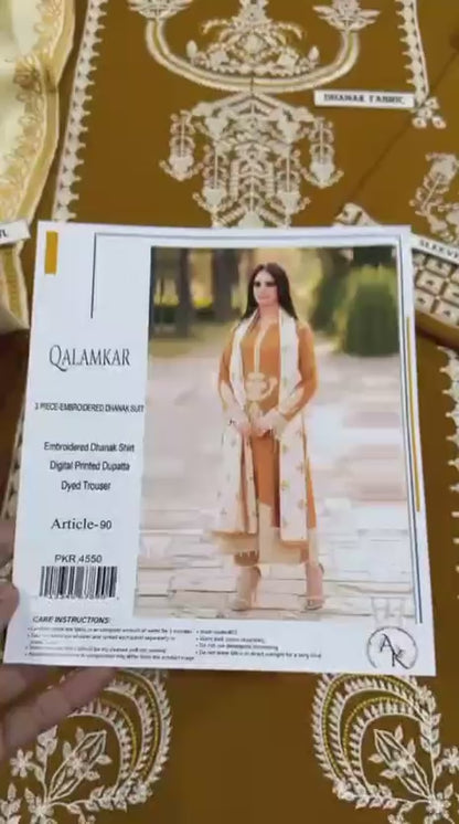 Embroidered Dhanak D-47