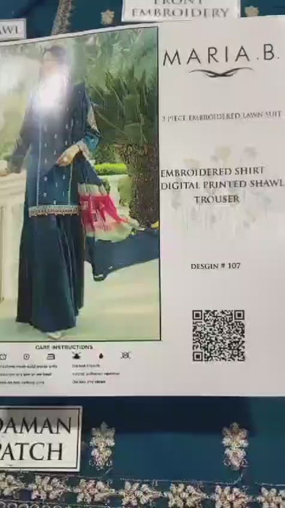 Embroidery Lawn 3 Pcs D-20