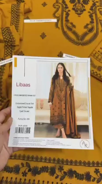 Embroidered Dhanak D-51