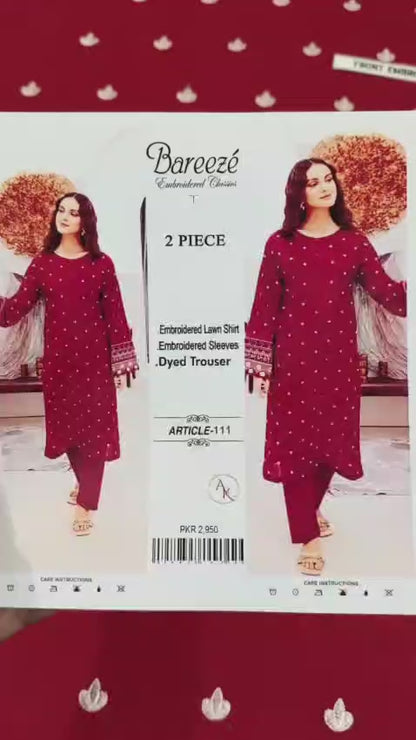 Embroidered Dhanak 2 Piece D-9