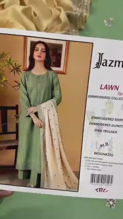 Embroidery Lawn 3 Pcs D-25