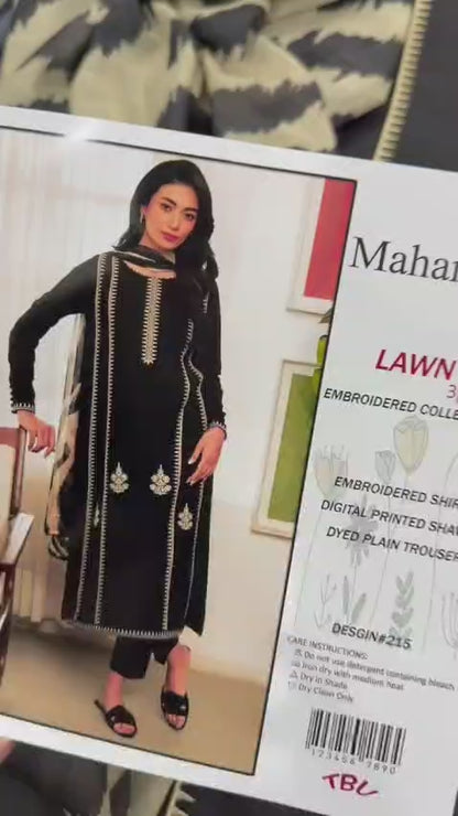 Embroidery Lawn 3 Pcs D-1